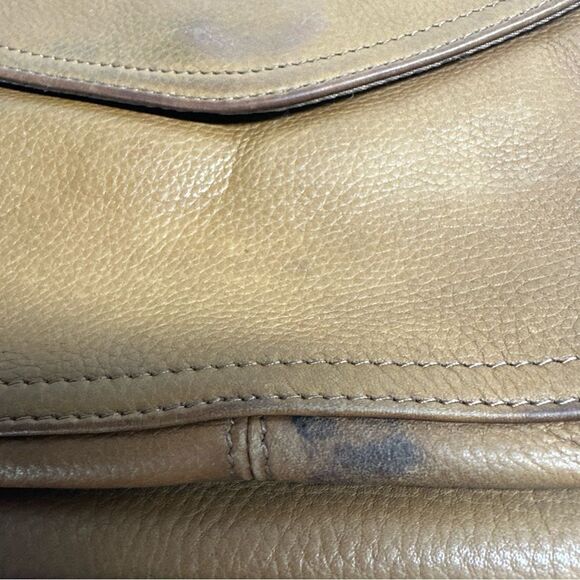 Fossil Tan Brown Leather Crossbody Shoulder Bag 75082 See Description - Picture 8 of 16